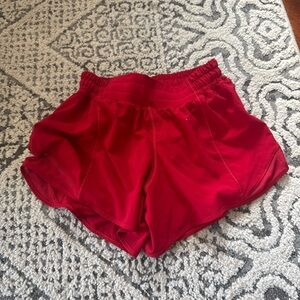 Lululemon hotty hots Red Athletic Shorts